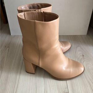 Target Tan Heeled Boots size 9 Women